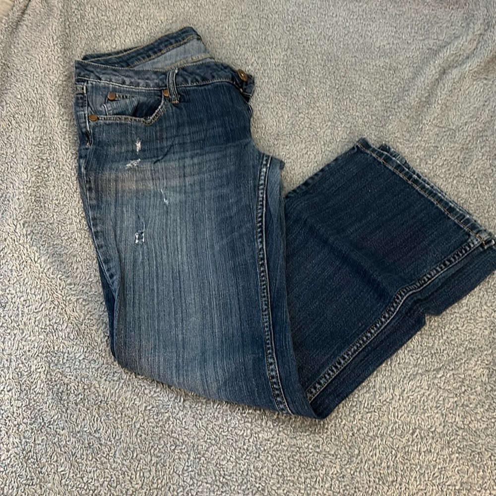 Distressed jeans